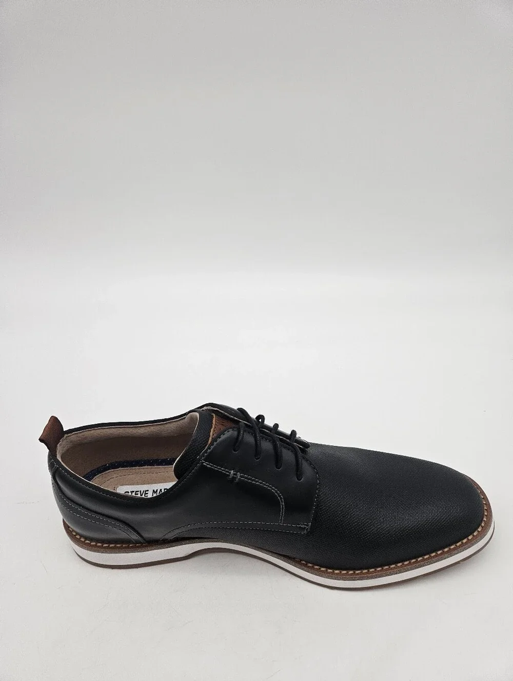 STEVE MADDEN Mens Bader Oxford Black Sz 9